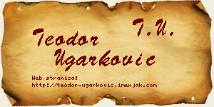 Teodor Ugarković vizit kartica